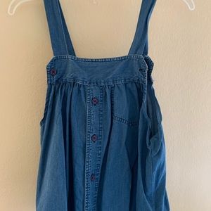 cute denim reworked top!